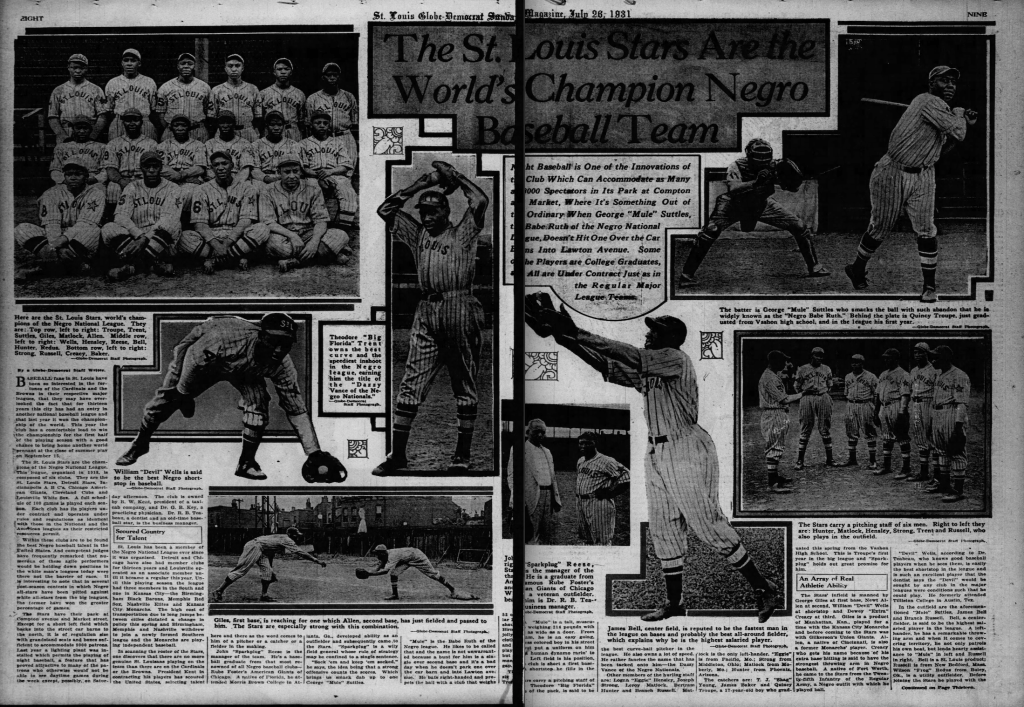 St. Louis Stars, 1931 - Agate Type: Adventures in Baseball Archeology